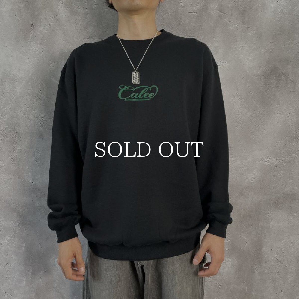 画像5: CALEE  "REBELS RULE" CREW NECK SW (ORANGE) (5)