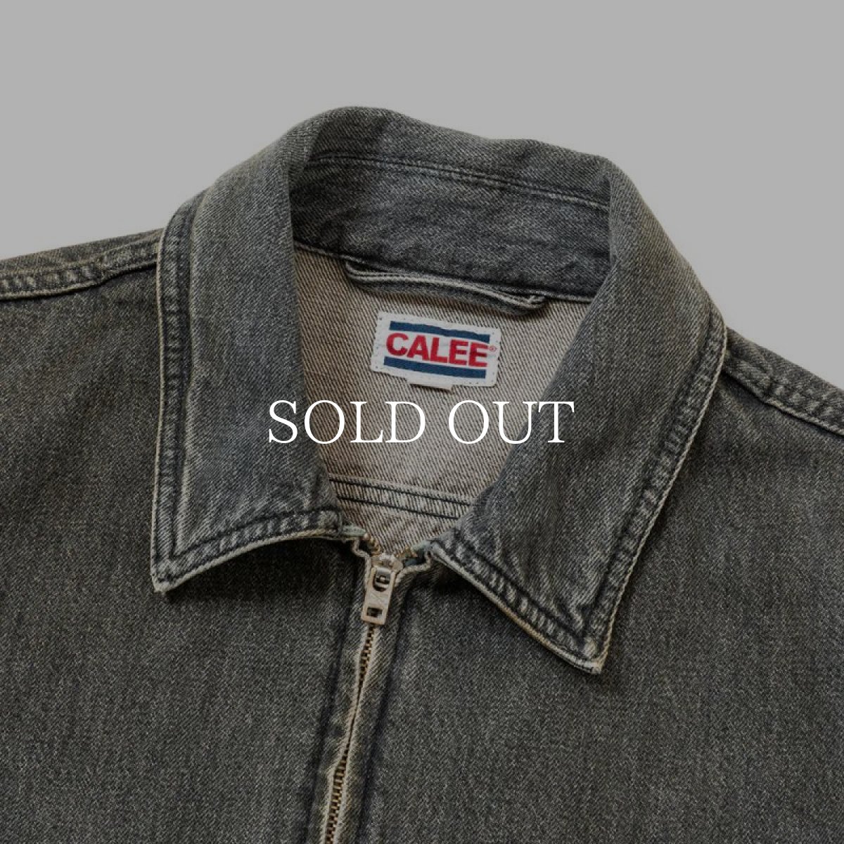 画像3: CALEE  VINTAGE REPRODUCT DENIM SWINGTOP <UB > (USED BLACK) (3)