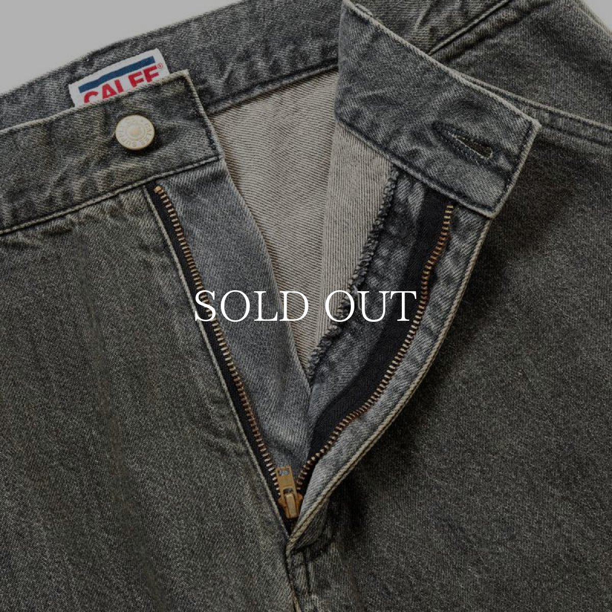 画像5: CALEE  VINTAGE REPRODUCT DENIM PAINTER PANTS ＜UB＞ (USED BLACK) (5)