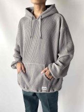 画像6: RADIALL  BIG WAFFLE - HOODIE SWEATSHIRT L/S (Gray) (6)