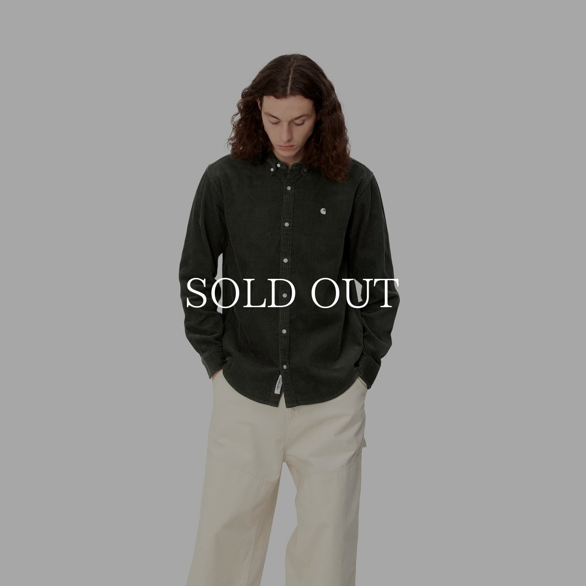 画像3: CARHARTT WIP  L/S MADISON CORD SHIRT (Plant / Wax) (3)