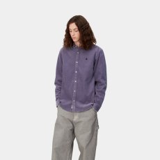 画像3: CARHARTT WIP  L/S MADISON CORD SHIRT (Glassy Purple / Black) (3)