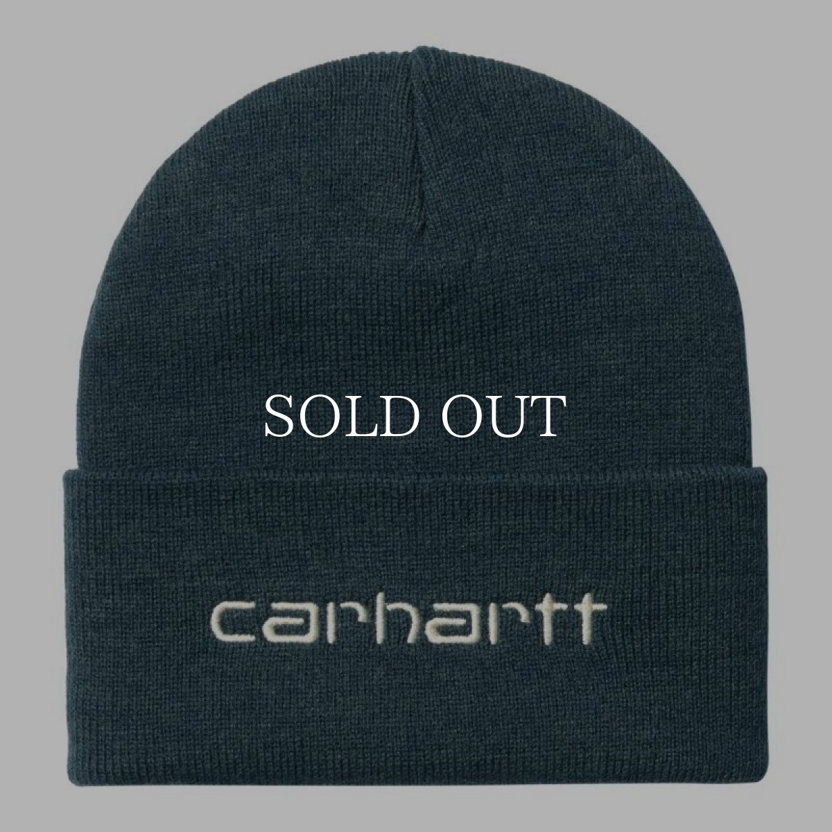 画像1: CARHARTT WIP  SCRIPT BEANIE (Squid / Salt) (1)