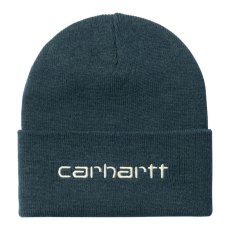 画像1: CARHARTT WIP  SCRIPT BEANIE (Squid / Salt) (1)