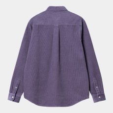 画像2: CARHARTT WIP  L/S MADISON CORD SHIRT (Glassy Purple / Black) (2)