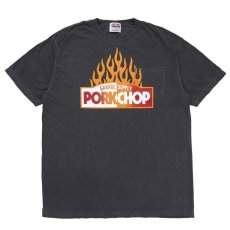 画像1: PORKCHOP GARAGE SUPPLY  FIRE BLOCK POCKET TEE (ASH BLACK) (1)