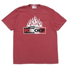 画像1: PORKCHOP GARAGE SUPPLY  FIRE BLOCK POCKET TEE (CRIMSON RED) (1)