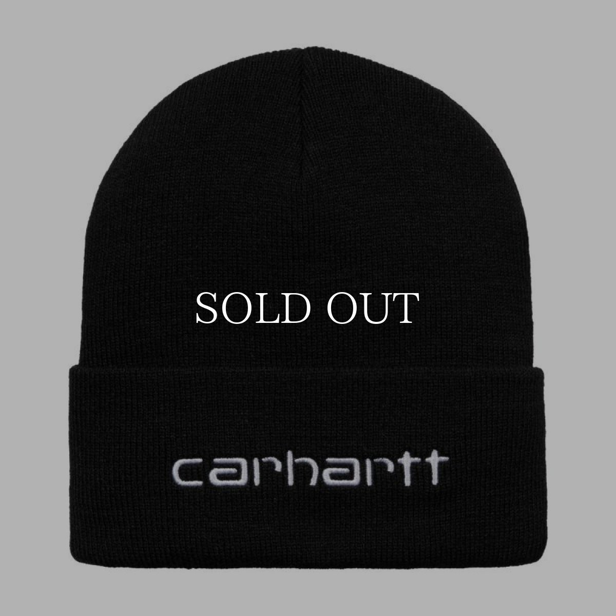 画像1: CARHARTT WIP  SCRIPT BEANIE (Black / White) (1)