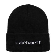 画像1: CARHARTT WIP  SCRIPT BEANIE (Black / White) (1)