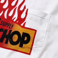 画像5: PORKCHOP GARAGE SUPPLY  FIRE BLOCK POCKET TEE (WHITE) (5)