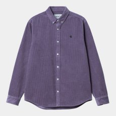 画像1: CARHARTT WIP  L/S MADISON CORD SHIRT (Glassy Purple / Black) (1)