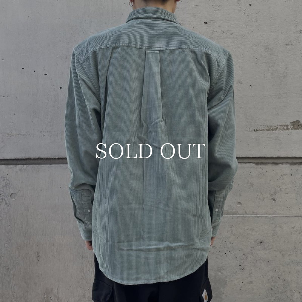 画像4: CARHARTT WIP  L/S MADISON CORD SHIRT (Glassy Teal / Black) (4)