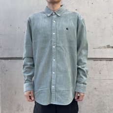 画像3: CARHARTT WIP  L/S MADISON CORD SHIRT (Glassy Teal / Black) (3)