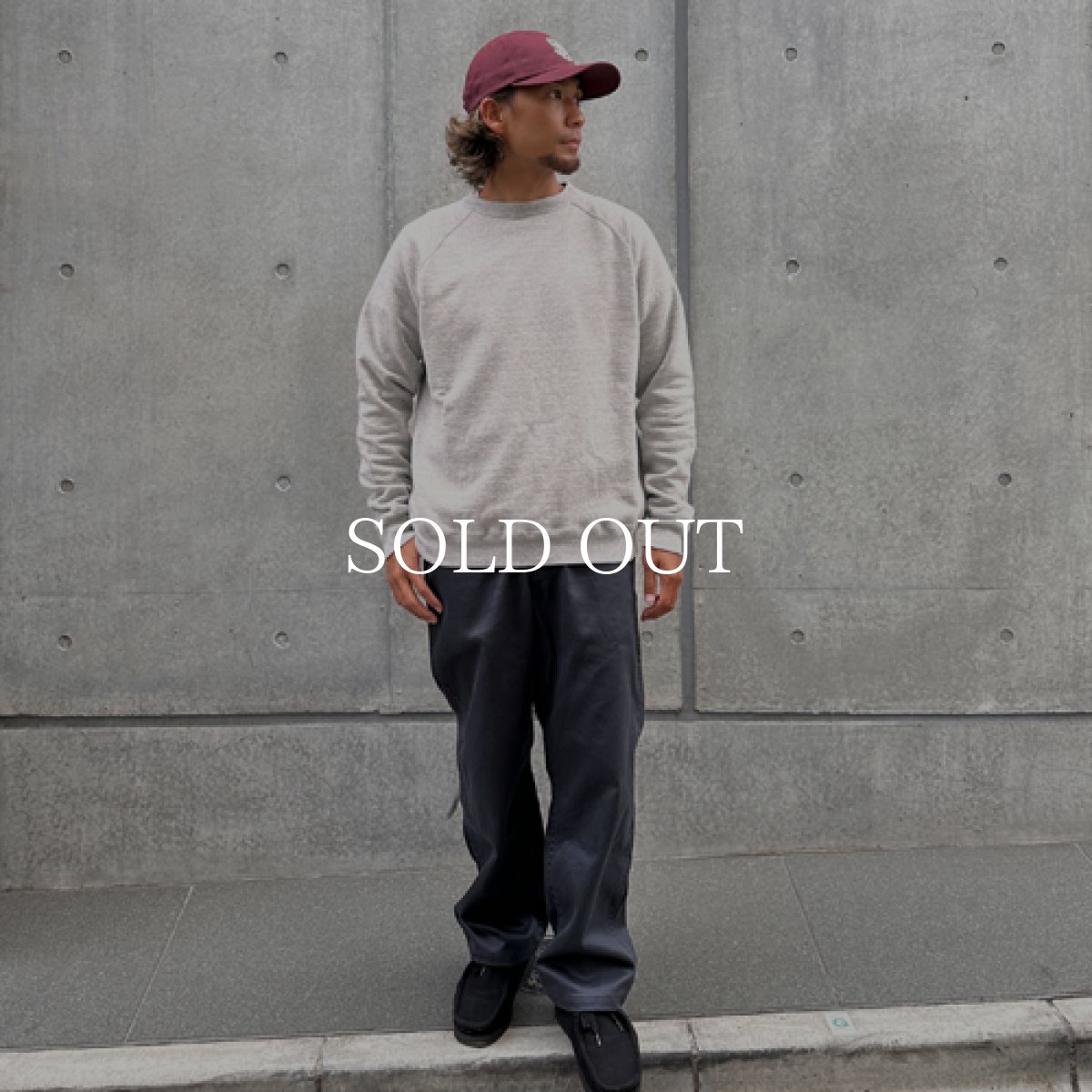 画像2: STANDARD CALIFORNIA  SD 88/12 Crew Sweat Vintage Wash (Gray) (2)
