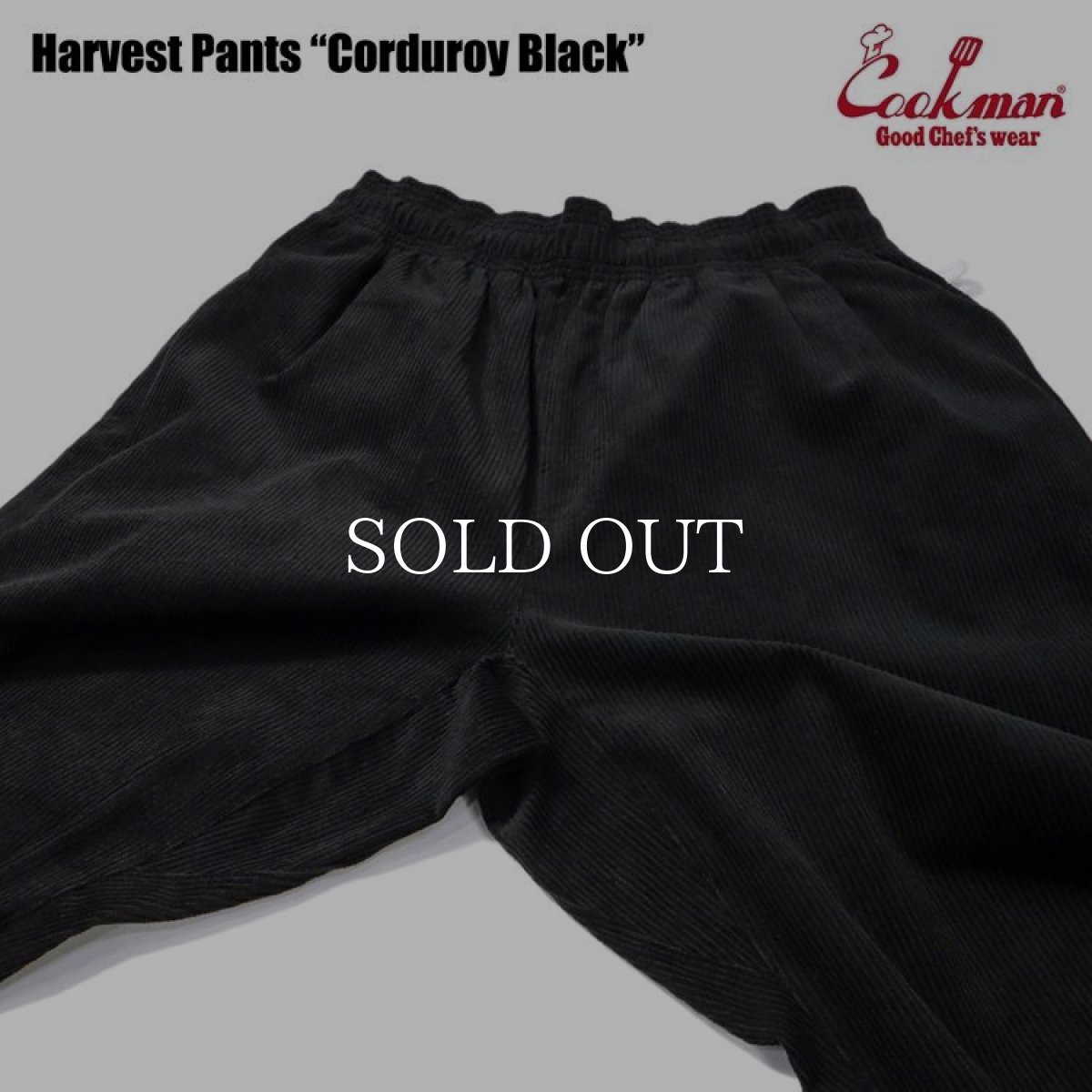 画像11: COOKMAN  Harvest Pants Corduroy Black (Black) (11)