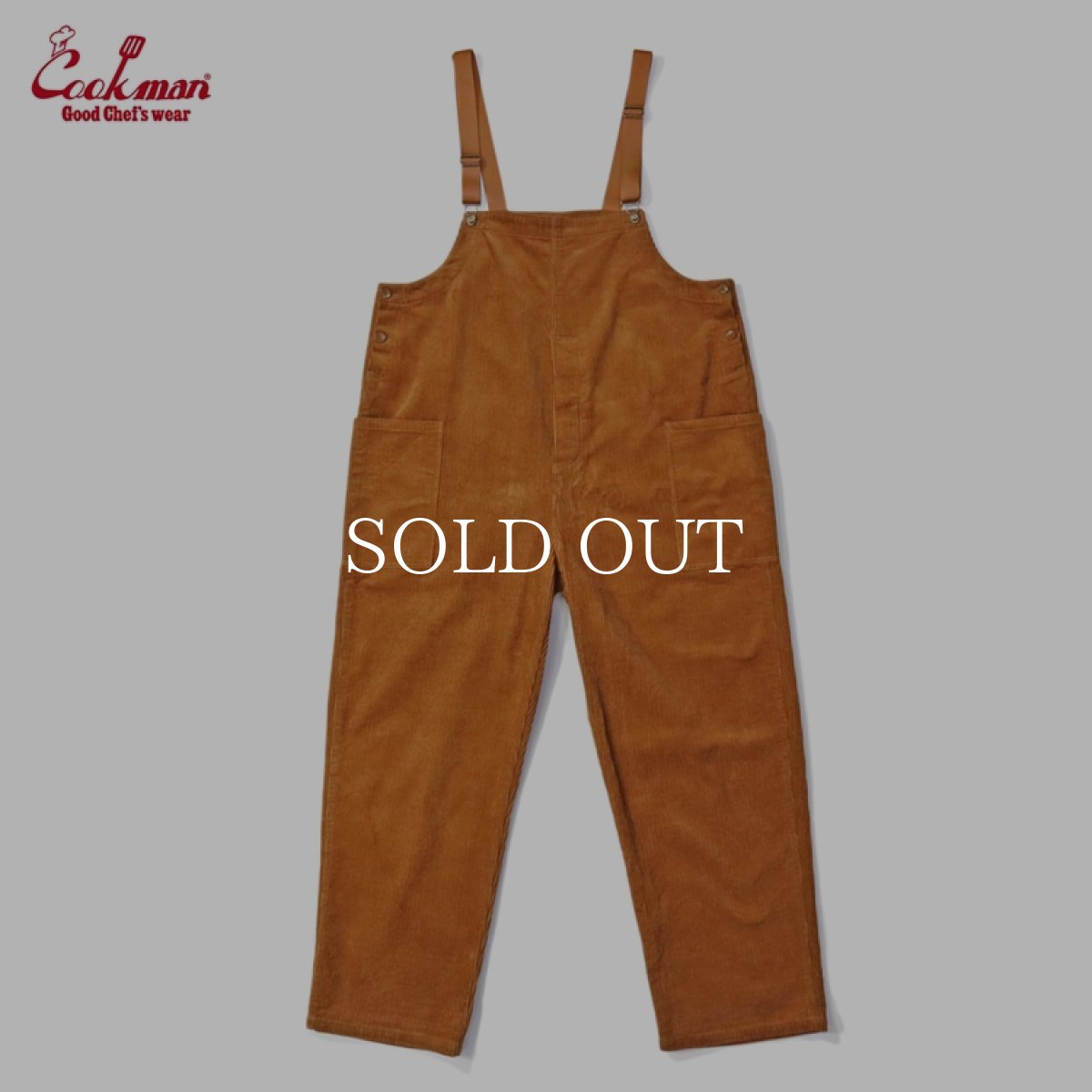 画像2: COOKMAN  Fisherman's Bib Overall Corduroy Brown (Brown) (2)