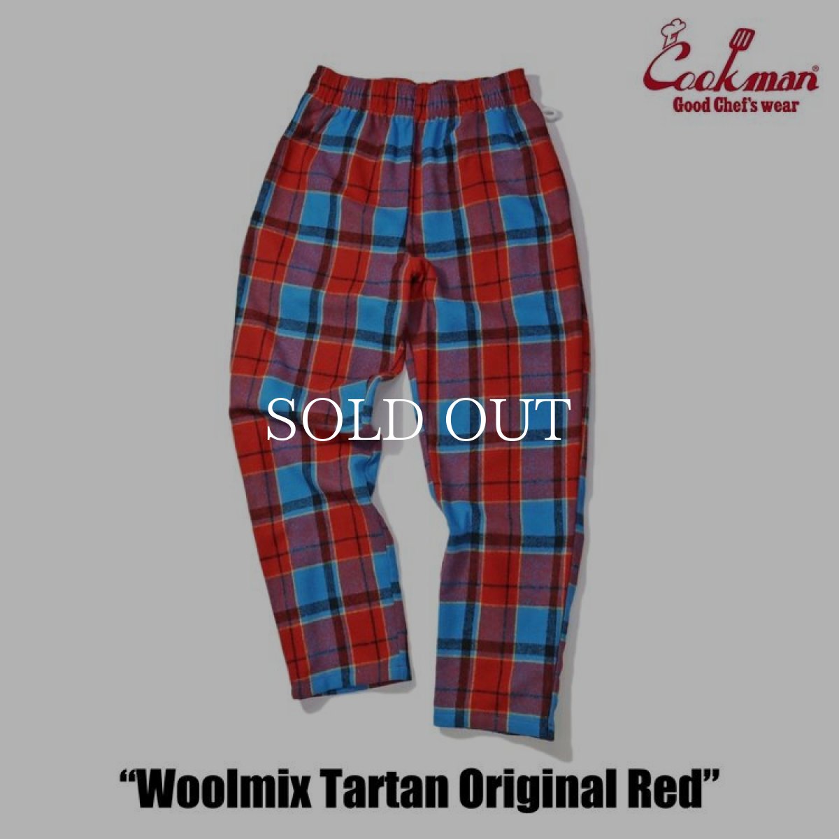 画像11: COOKMAN  Chef Pants Woolmix Tartan Original Red (Red) (11)
