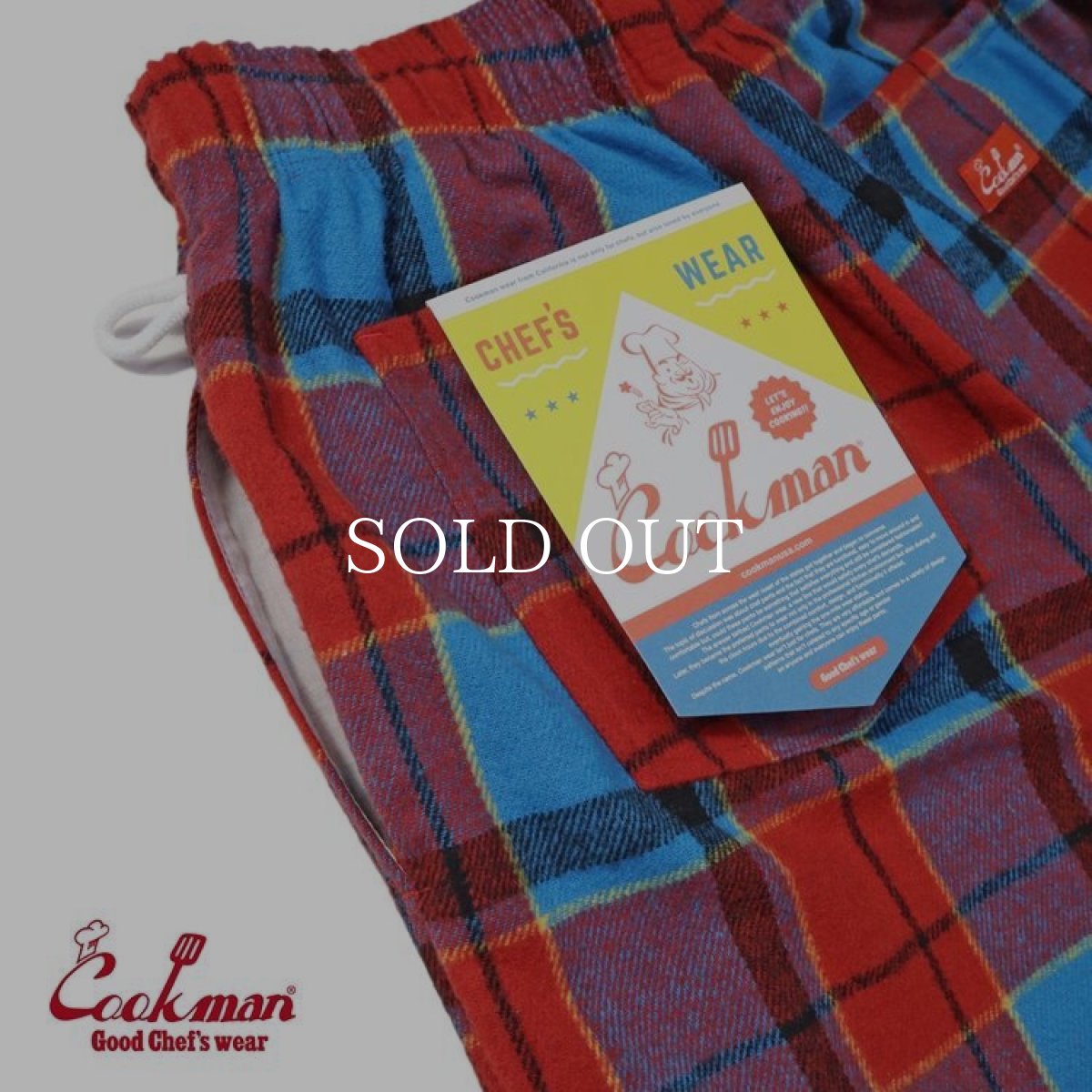 画像10: COOKMAN  Chef Pants Woolmix Tartan Original Red (Red) (10)