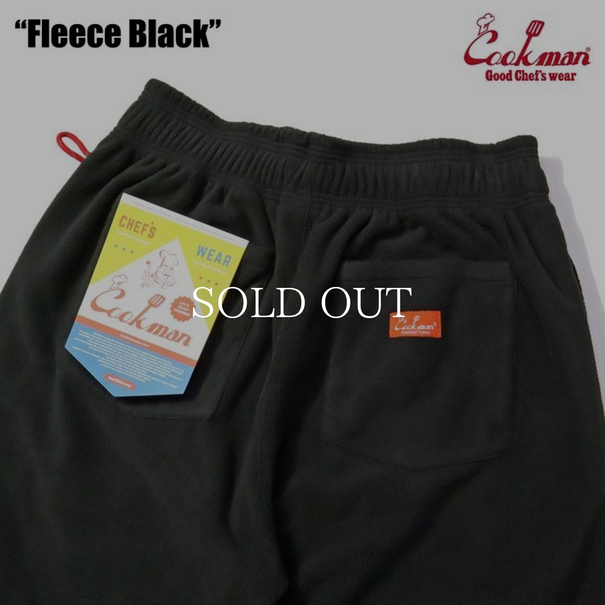 画像9: COOKMAN  Chef Pants Fleece Black (Black) (9)