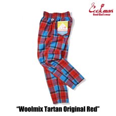 画像2: COOKMAN  Chef Pants Woolmix Tartan Original Red (Red) (2)