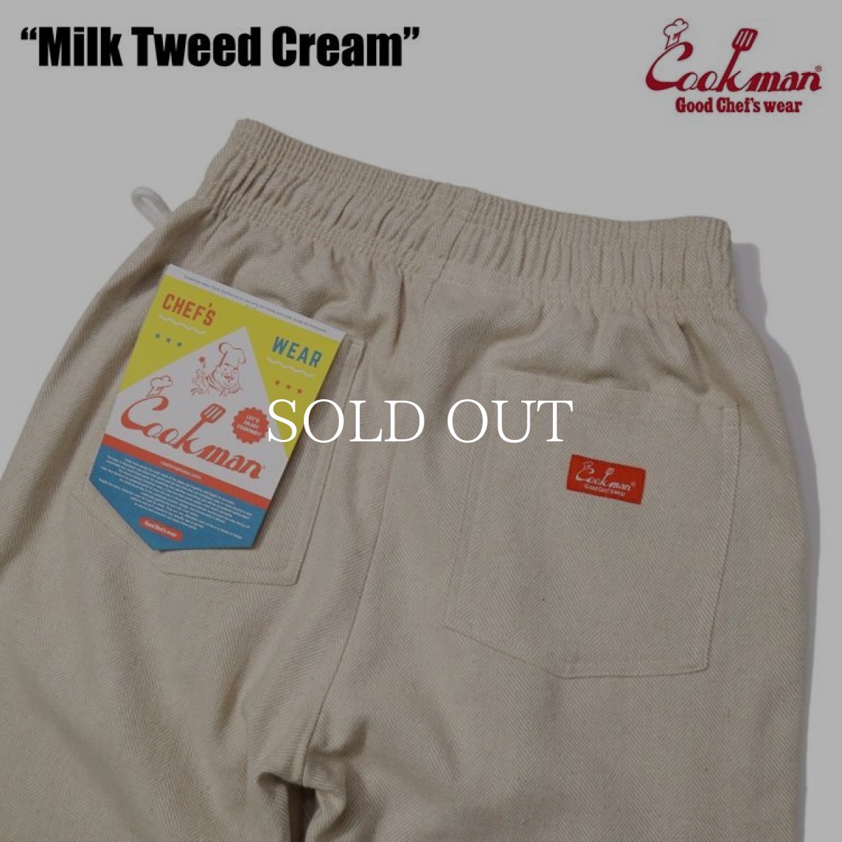 画像9: COOKMAN  Chef Pants Milk Tweed Cream (Cream) (9)