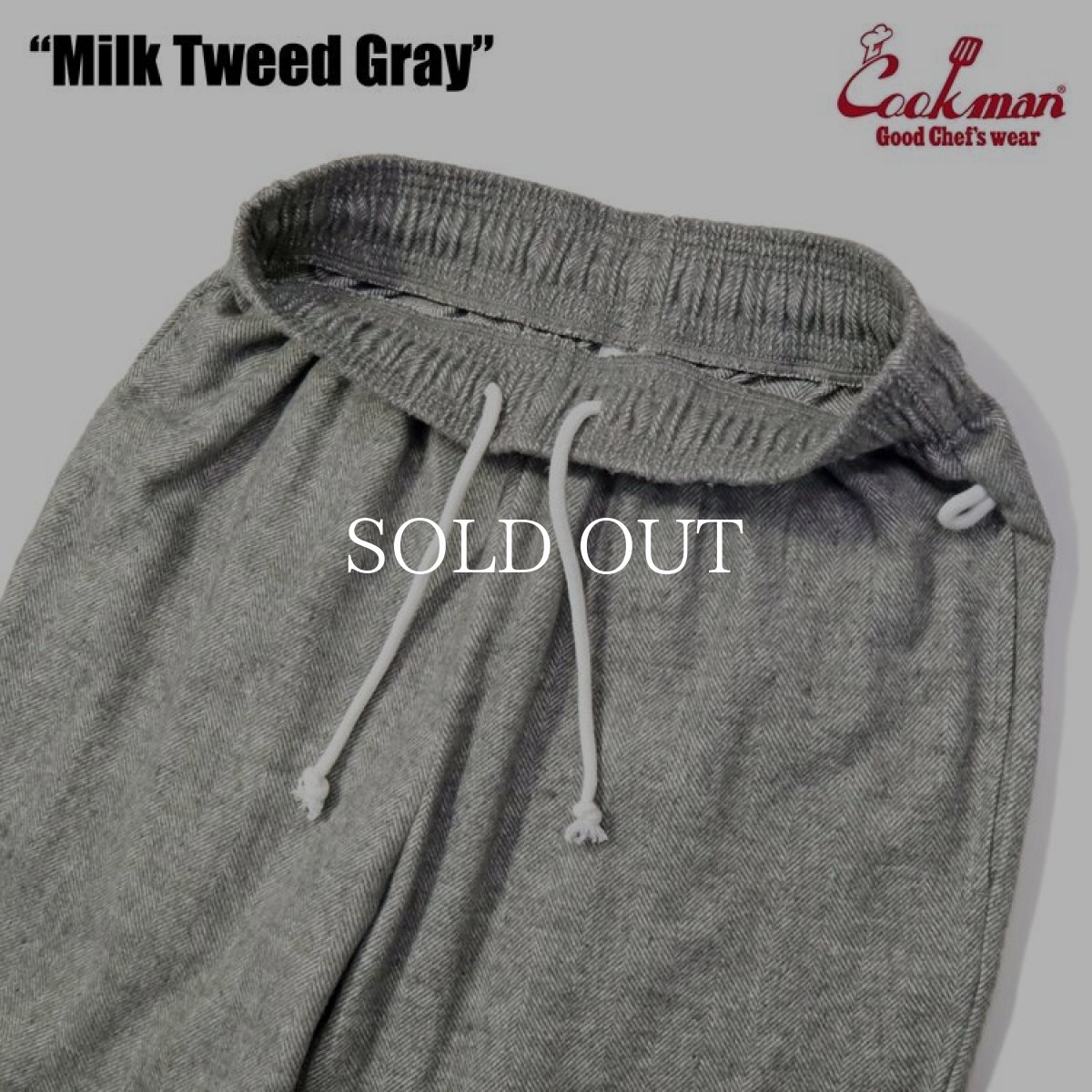 画像8: COOKMAN  Chef Pants Milk Tweed Gray (Gray) (8)