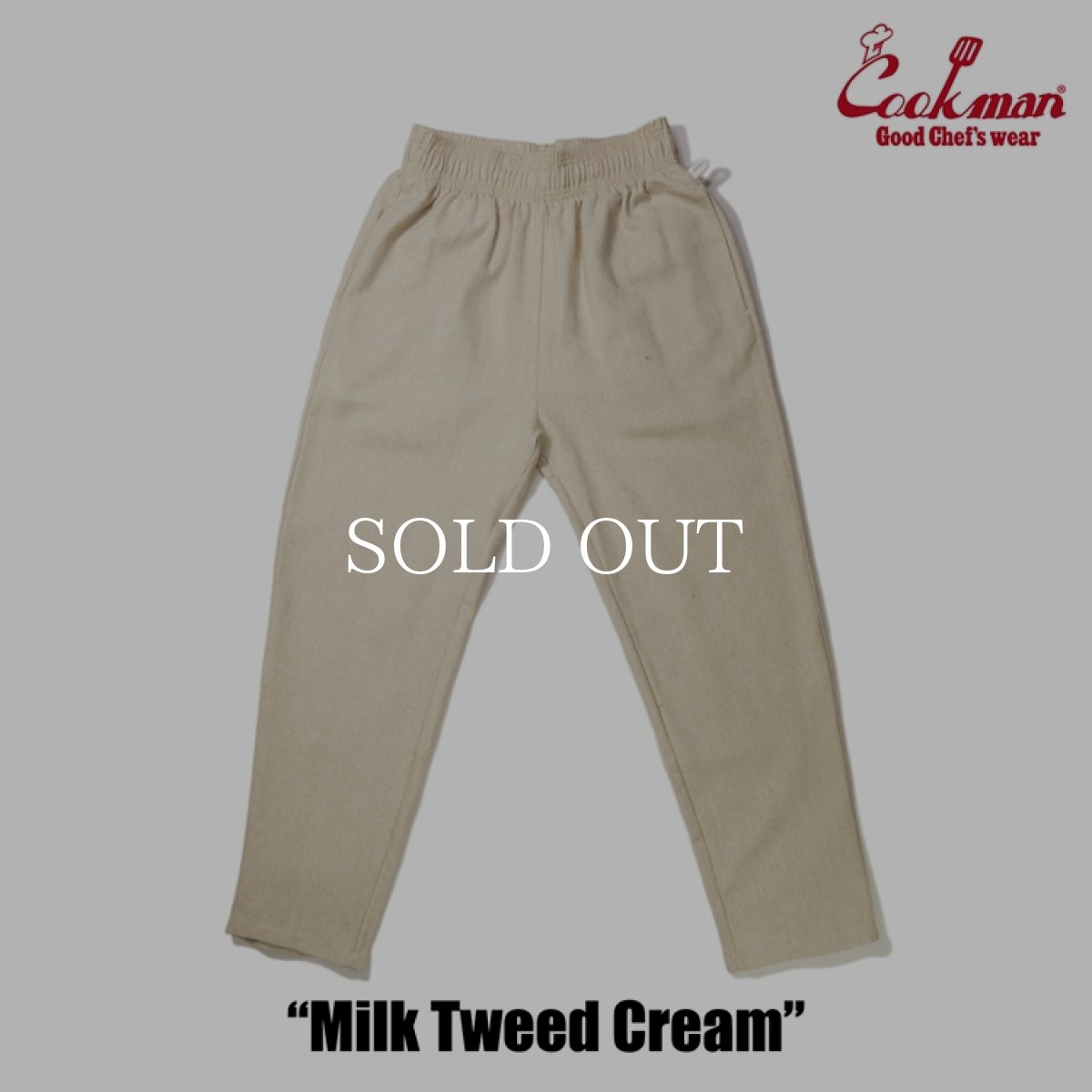 画像7: COOKMAN  Chef Pants Milk Tweed Cream (Cream) (7)