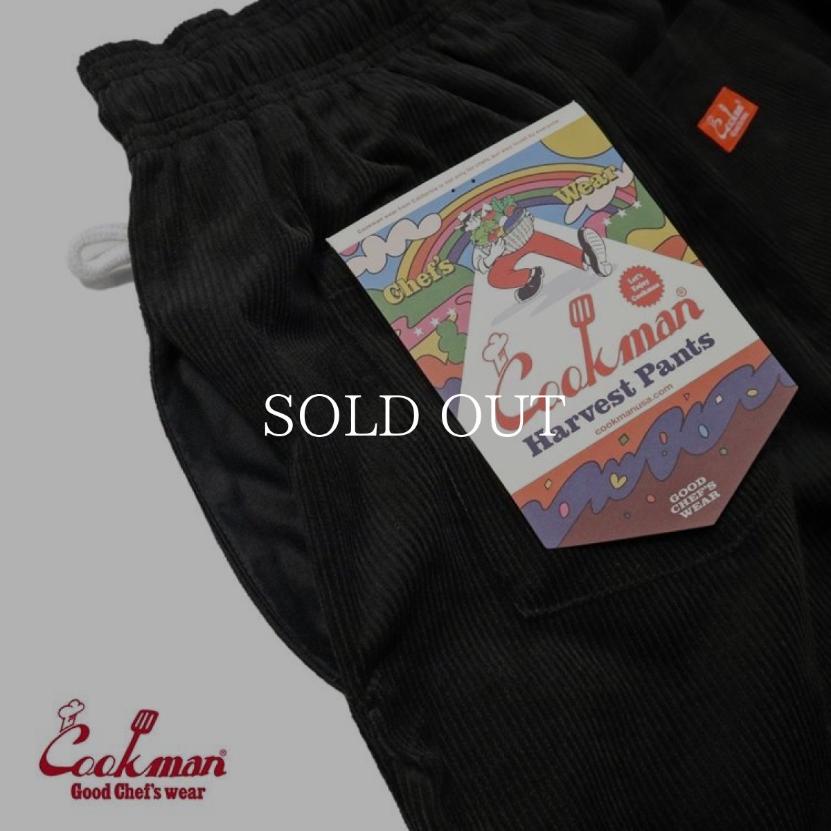 画像10: COOKMAN  Harvest Pants Corduroy Black (Black) (10)