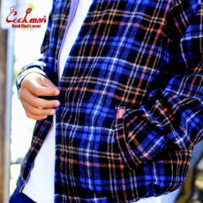 画像9: COOKMAN  Delivery Jacket Woolmix Tartan Scottish Navy (Navy) (9)