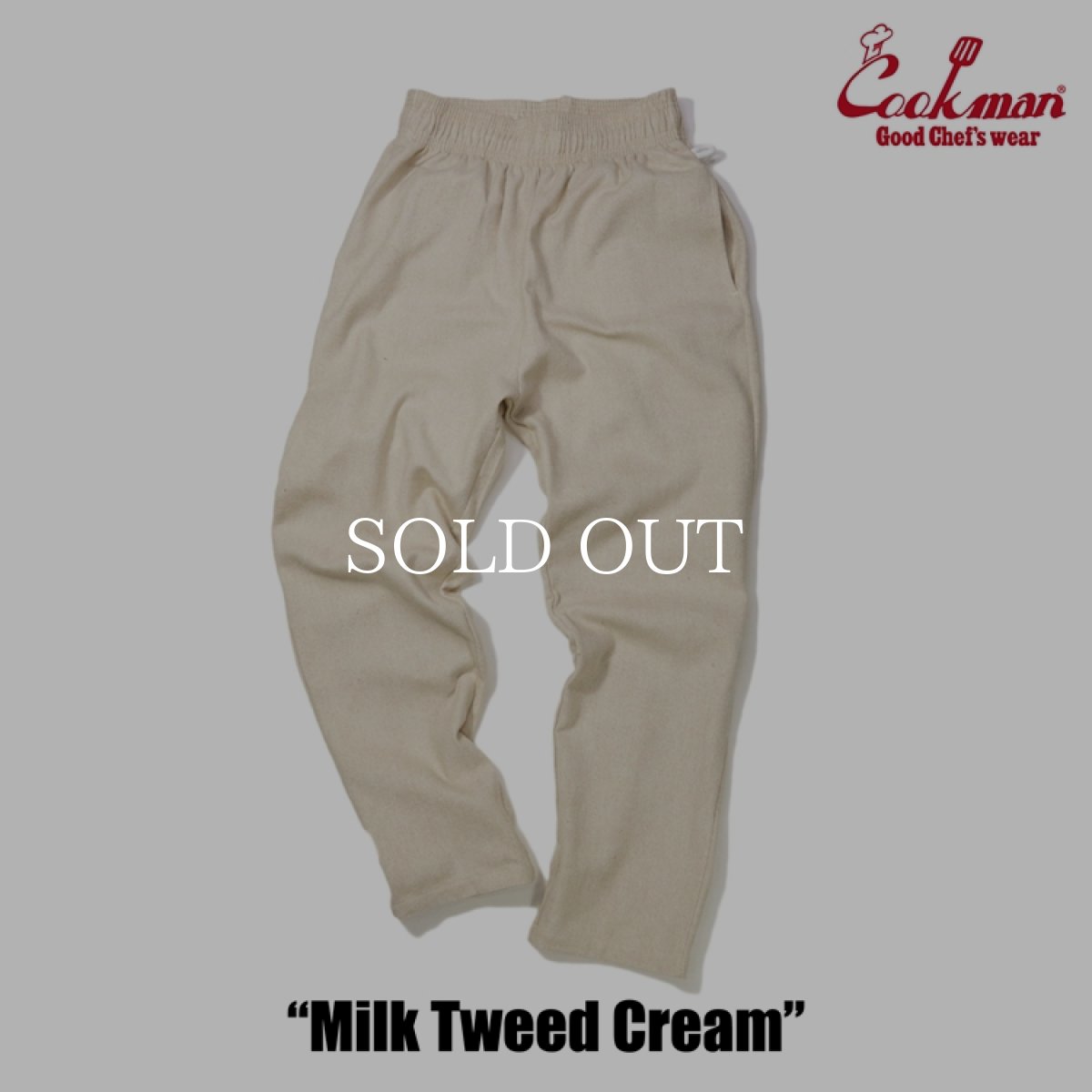 画像5: COOKMAN  Chef Pants Milk Tweed Cream (Cream) (5)