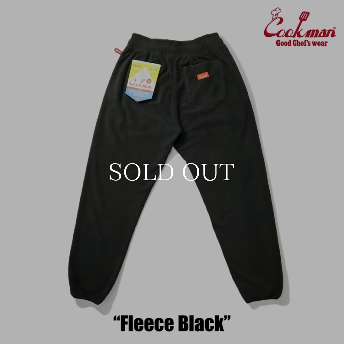 画像8: COOKMAN  Chef Pants Fleece Black (Black) (8)