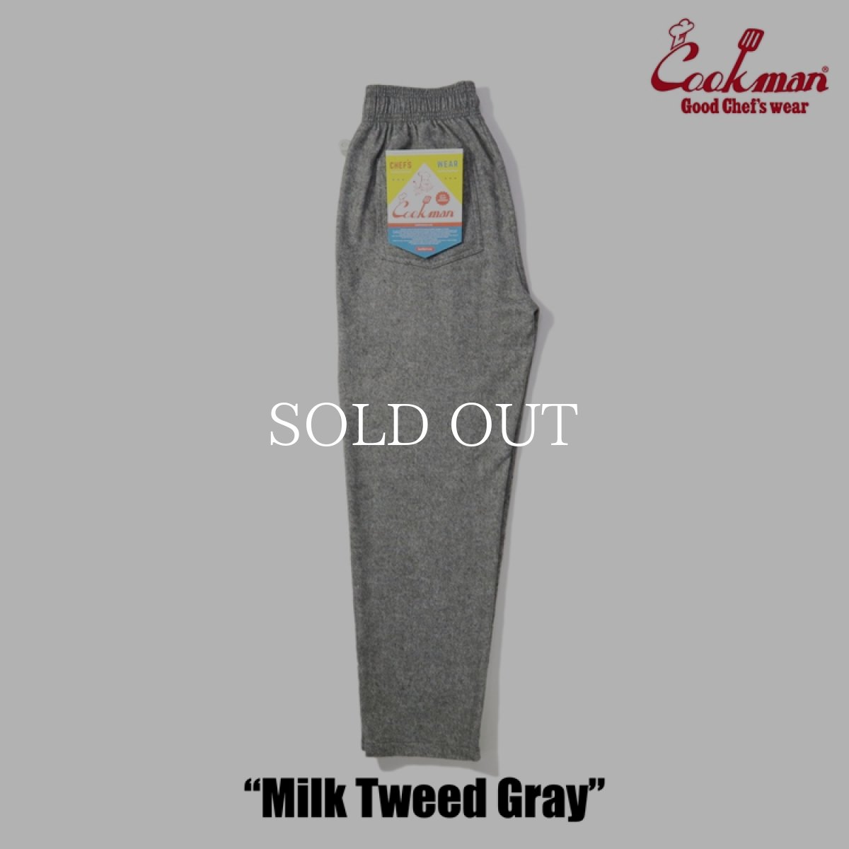 画像2: COOKMAN  Chef Pants Milk Tweed Gray (Gray) (2)