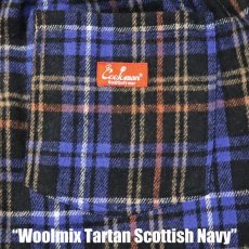 画像4: COOKMAN  Chef Pants Woolmix Tartan Scottish Navy (Navy) (4)