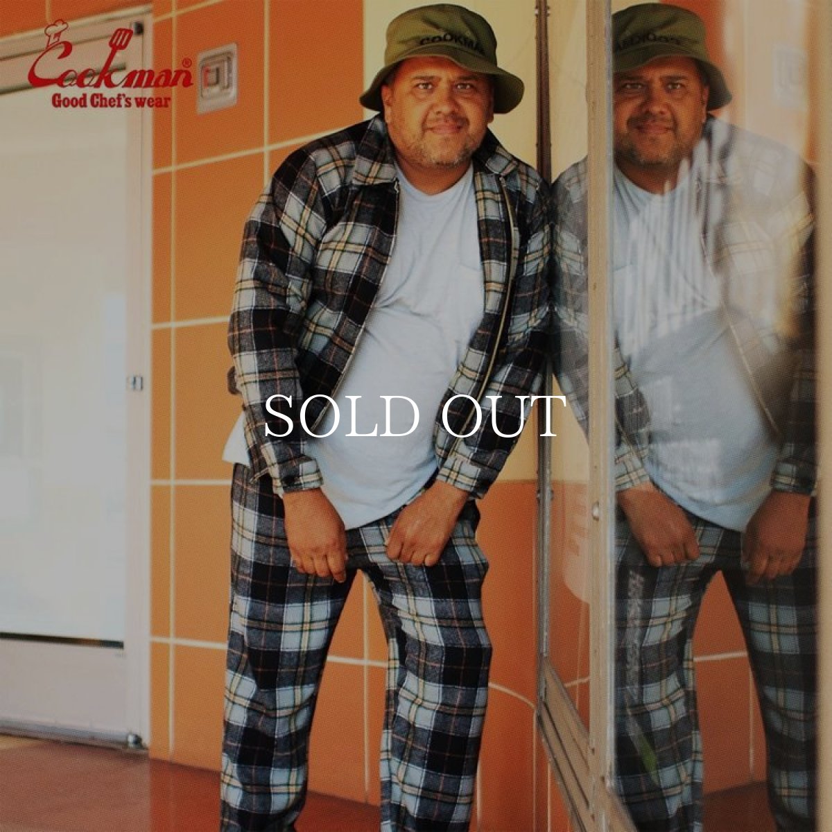 画像12: COOKMAN  Chef Pants Woolmix Tartan Canadian Black (Black) (12)