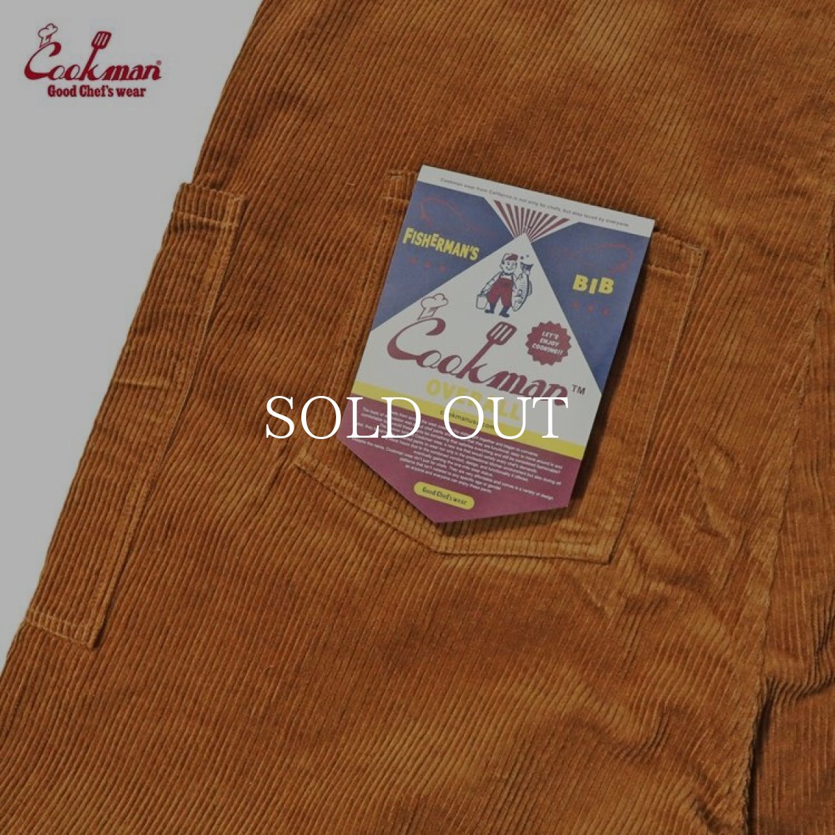 画像6: COOKMAN  Fisherman's Bib Overall Corduroy Brown (Brown) (6)