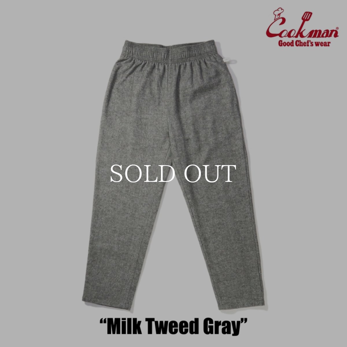 画像7: COOKMAN  Chef Pants Milk Tweed Gray (Gray) (7)