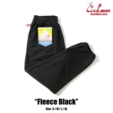 画像1: COOKMAN  Chef Pants Fleece Black (Black) (1)