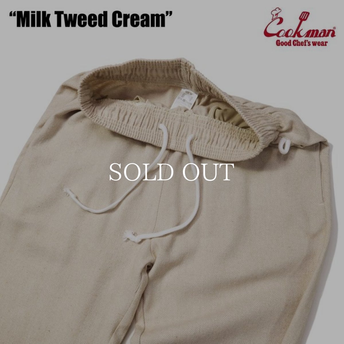 画像8: COOKMAN  Chef Pants Milk Tweed Cream (Cream) (8)