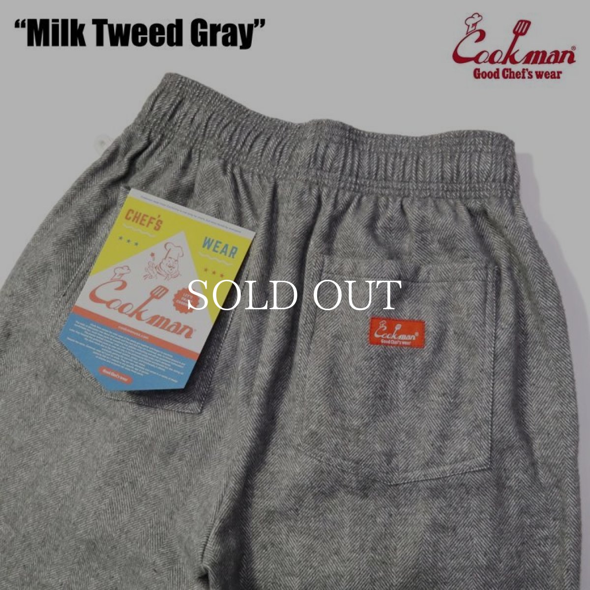 画像9: COOKMAN  Chef Pants Milk Tweed Gray (Gray) (9)