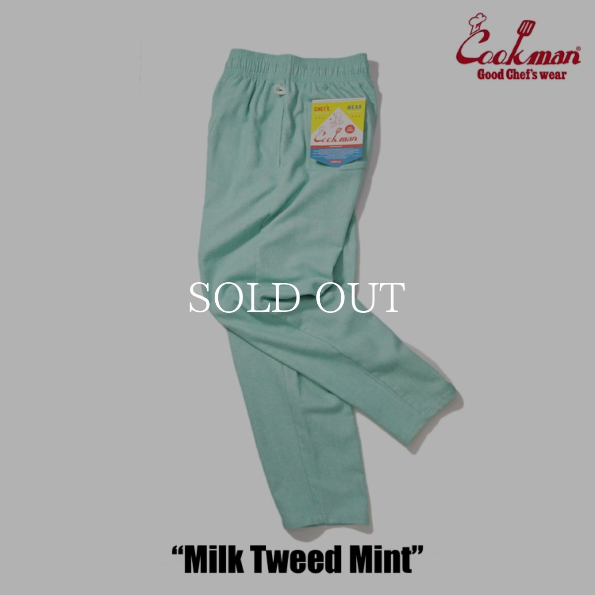 画像3: COOKMAN  Chef Pants Milk Tweed Mint (Mint) (3)