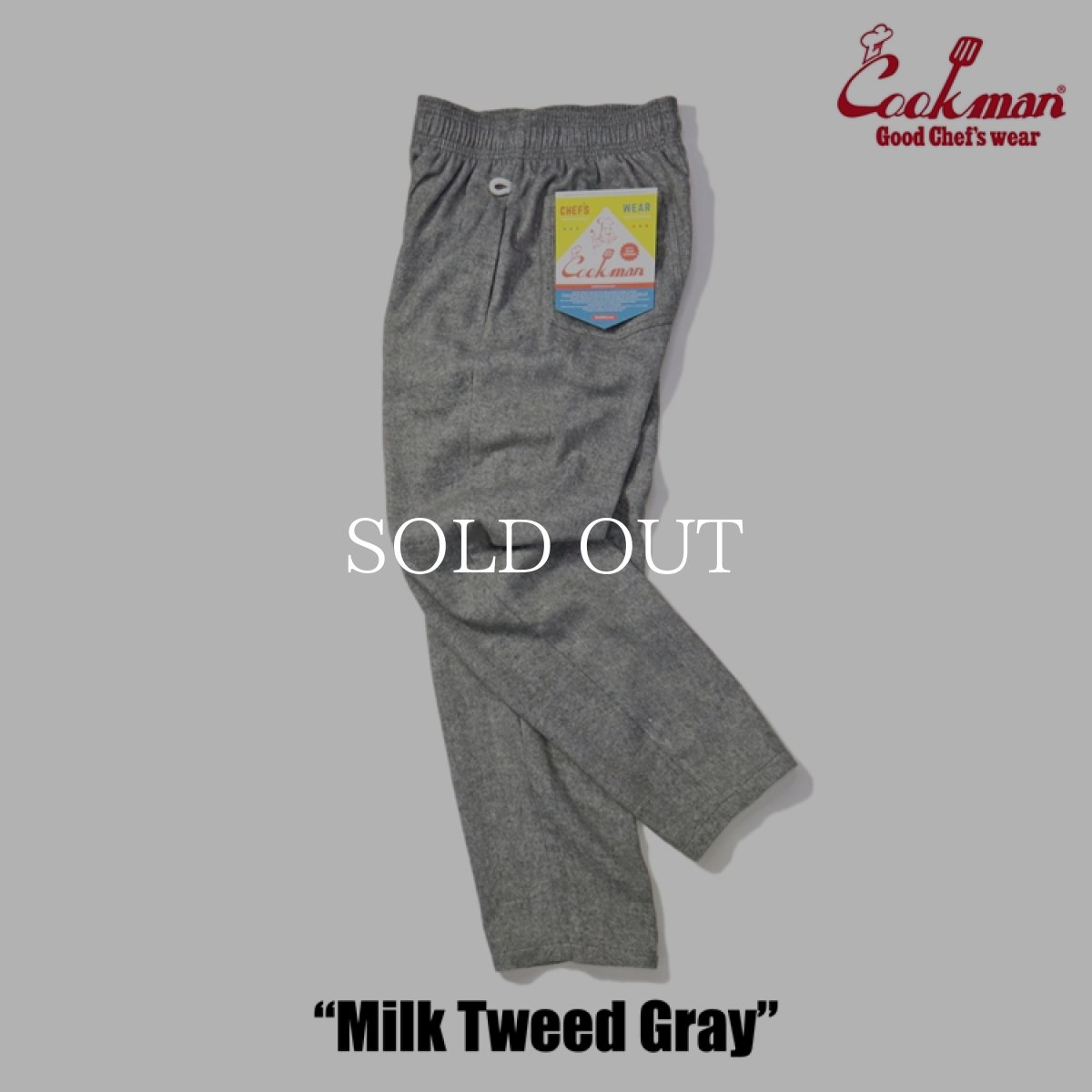 画像3: COOKMAN  Chef Pants Milk Tweed Gray (Gray) (3)