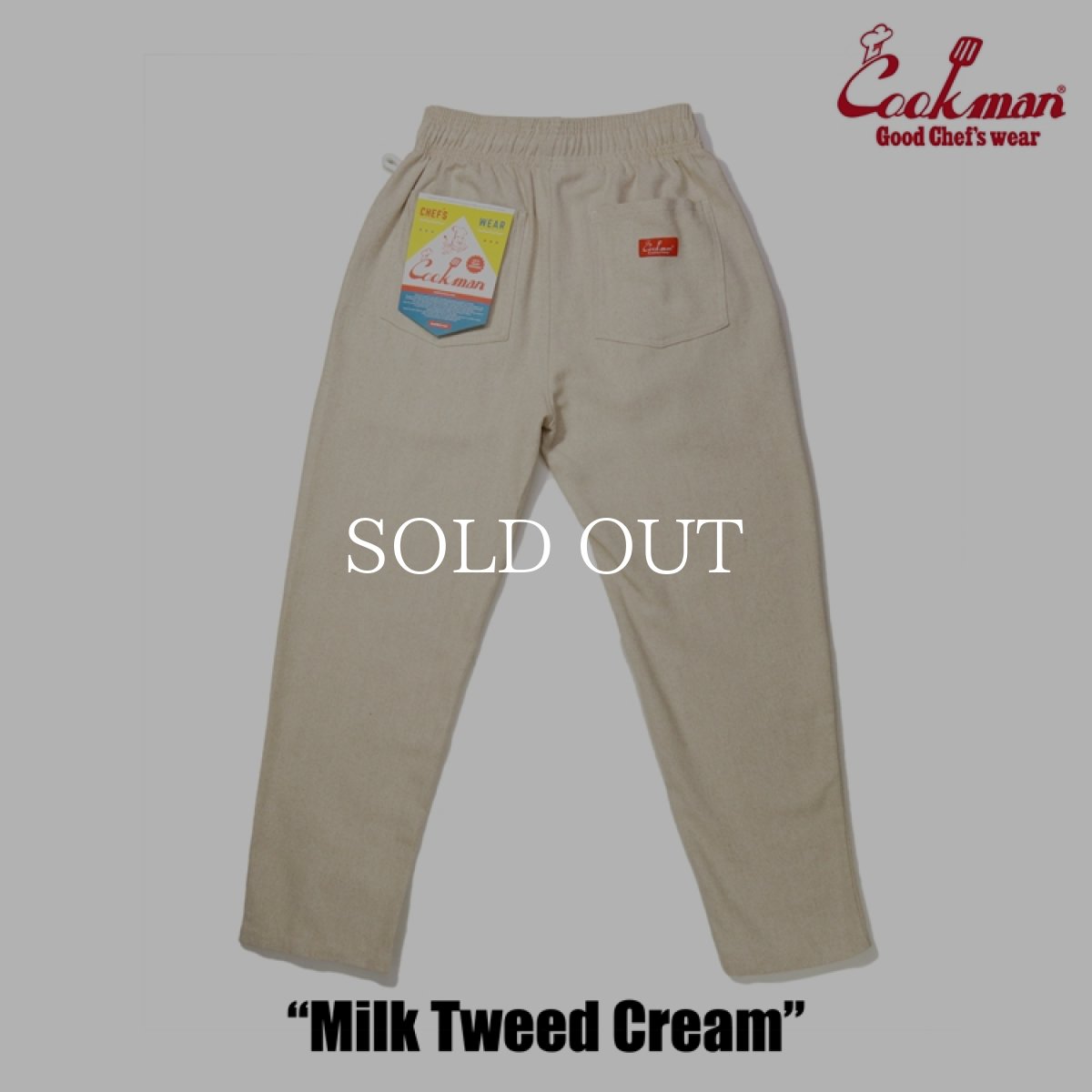 画像6: COOKMAN  Chef Pants Milk Tweed Cream (Cream) (6)