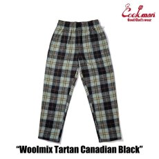 画像7: COOKMAN  Chef Pants Woolmix Tartan Canadian Black (Black) (7)