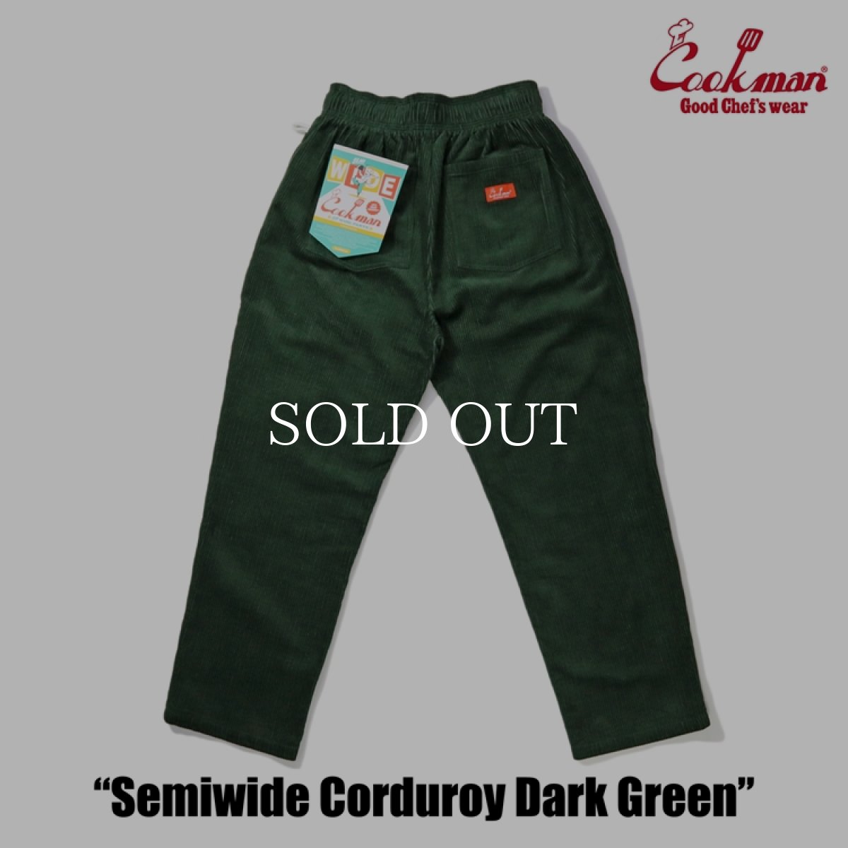 画像10: COOKMAN  ChefPants Semiwide Corduroy Dark Green (Dark Green) (10)