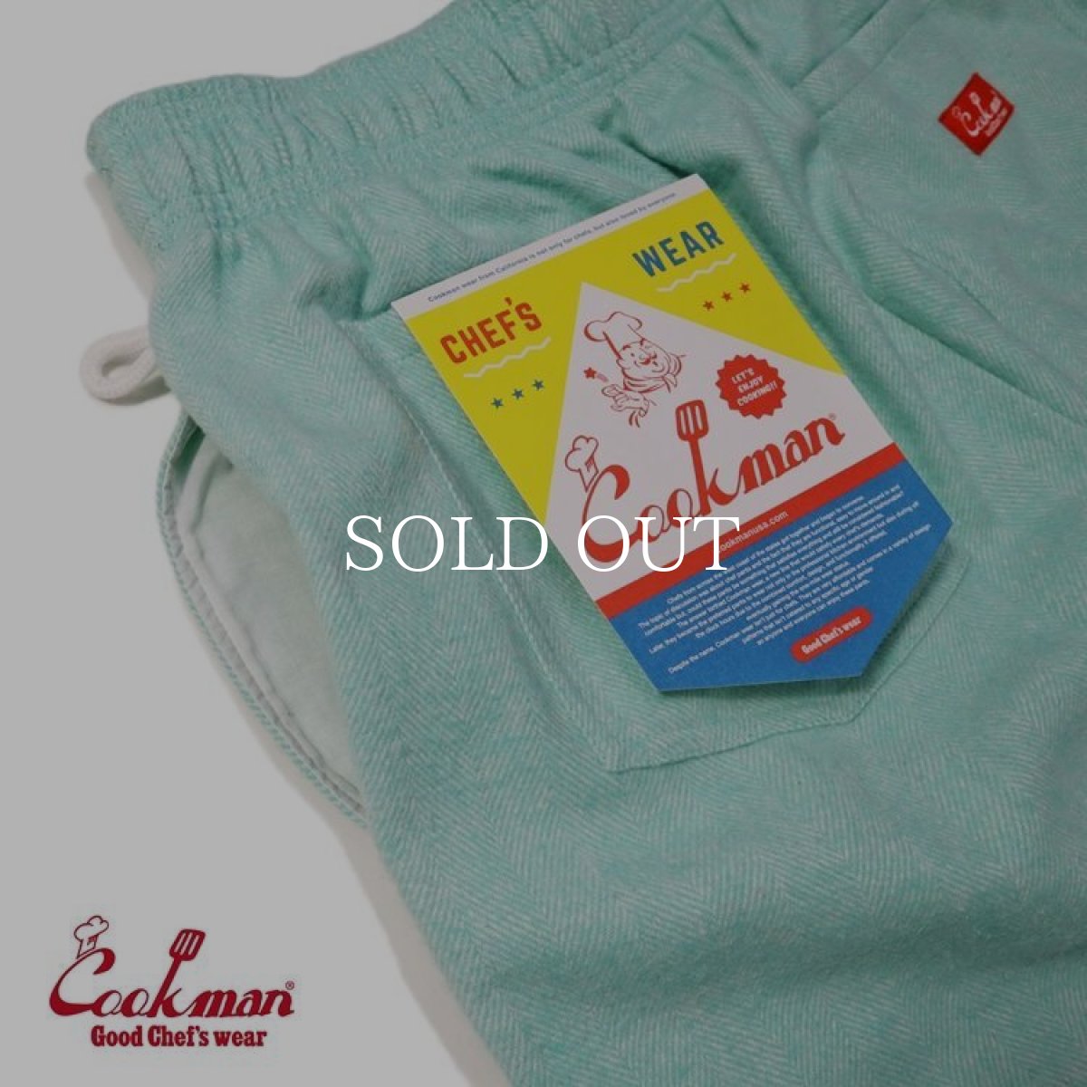 画像10: COOKMAN  Chef Pants Milk Tweed Mint (Mint) (10)