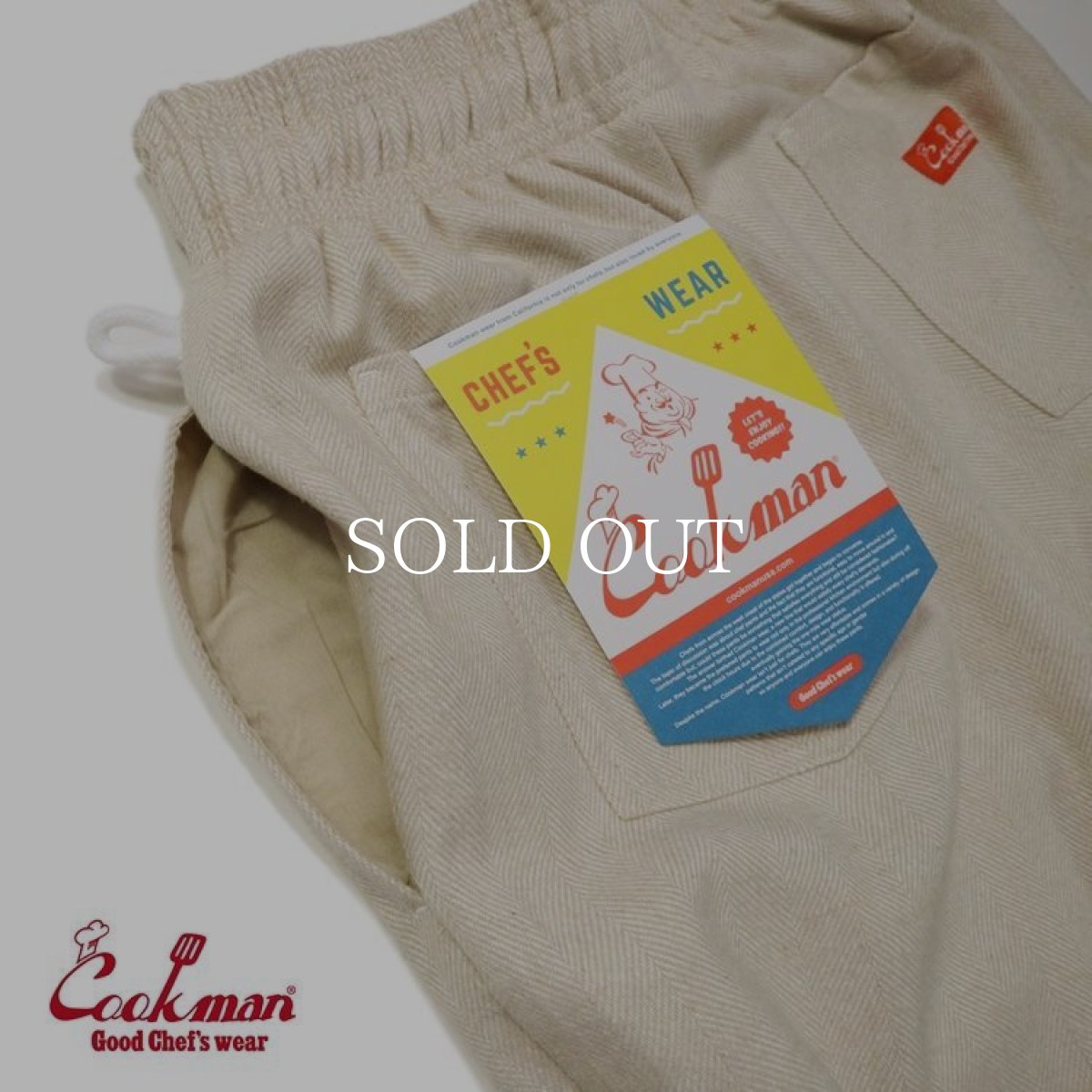 画像11: COOKMAN  Chef Pants Milk Tweed Cream (Cream) (11)