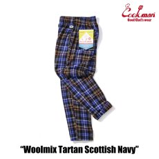 画像3: COOKMAN  Chef Pants Woolmix Tartan Scottish Navy (Navy) (3)