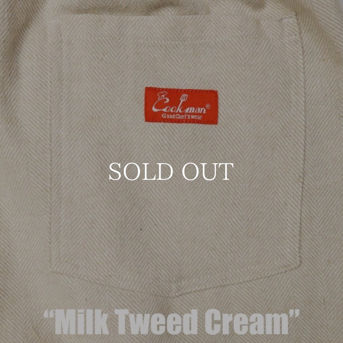 画像4: COOKMAN  Chef Pants Milk Tweed Cream (Cream) (4)