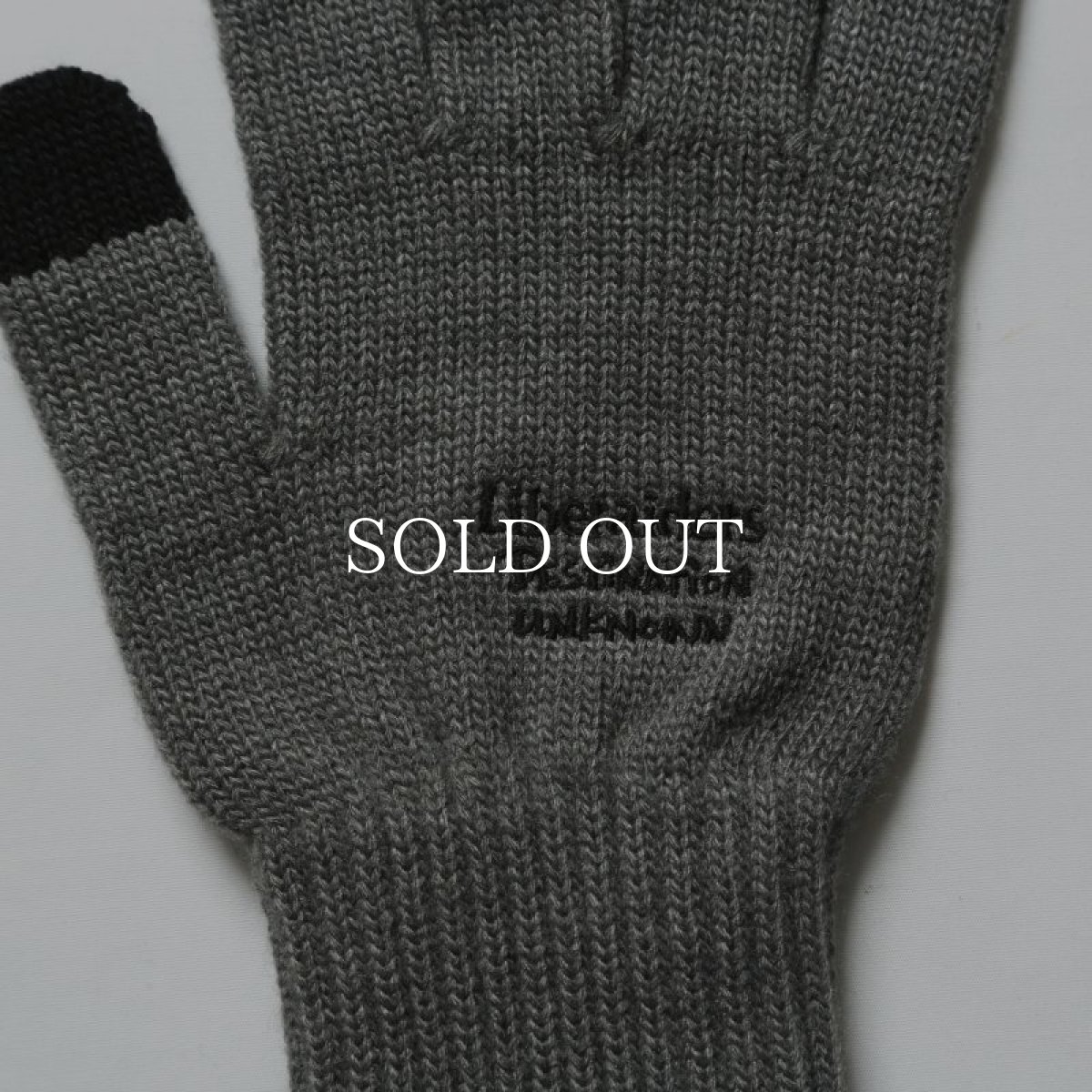 画像2: Liberaiders  LR E-TOUCH KNITTING GLOVE (GRAY) (2)