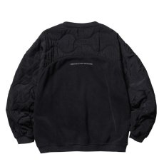 画像2: Liberaiders  COTTON FLEECE QUILTED CREWNECK II (BLACK) (2)